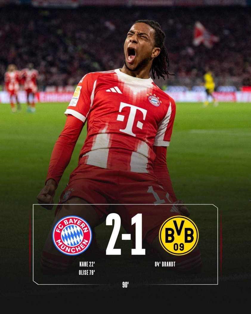Bayern Munich tiếp tục khẳng định vị thế số 1 tại Bundesliga