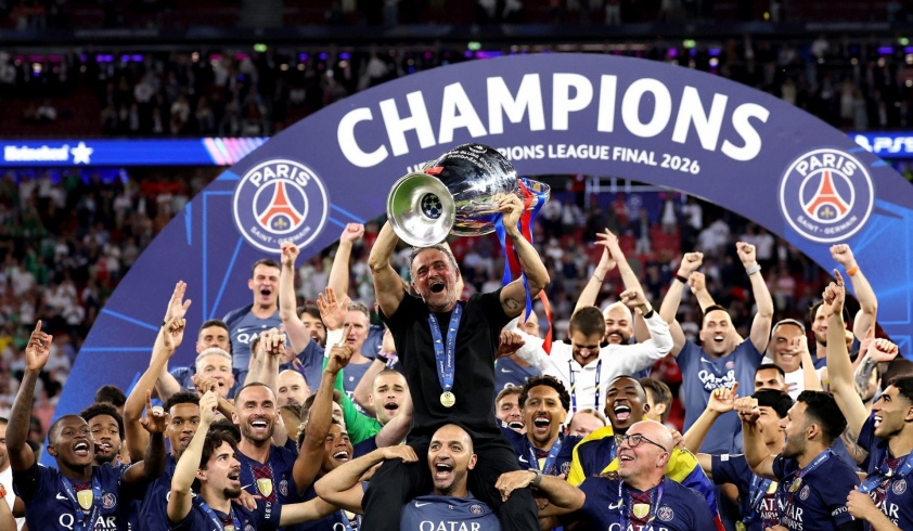 HLV Luis Enrique san bằng kỷ lục của Pep Guardiola và Zidane 841407